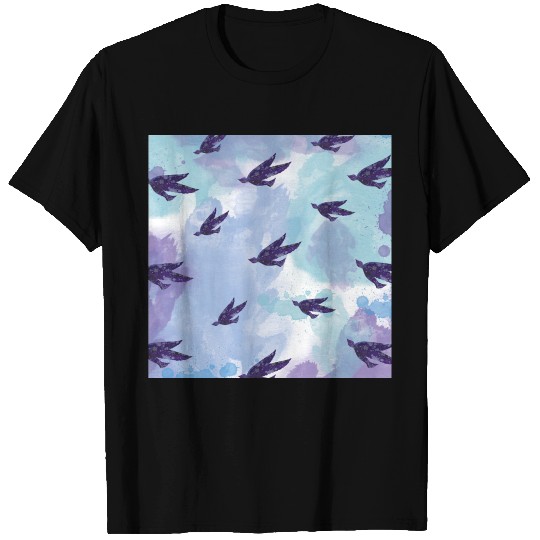 Bird Abstract Pattern Birdwatching Nature Lover T-shirt