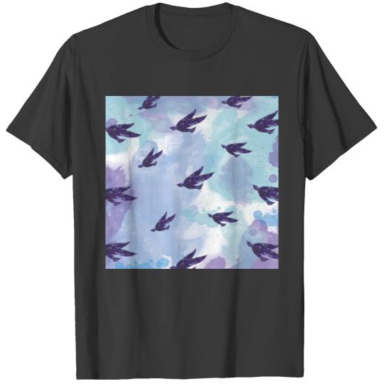 Bird Abstract Pattern Birdwatching Nature Lover T-shirt