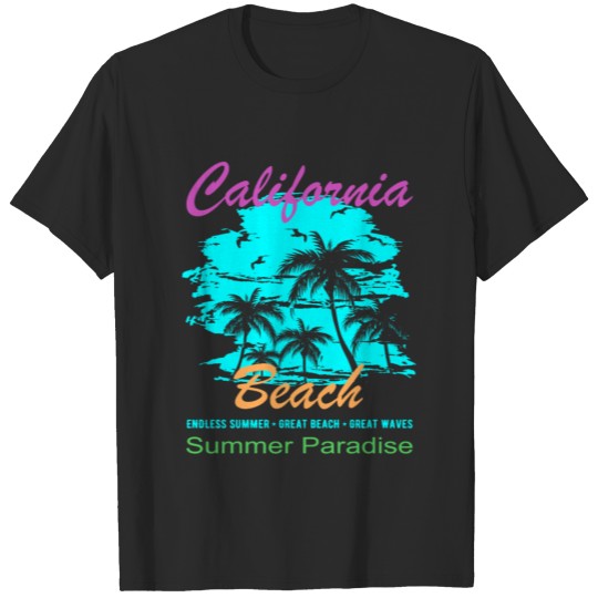 Discover California Beach Summer Paradise T-shirt