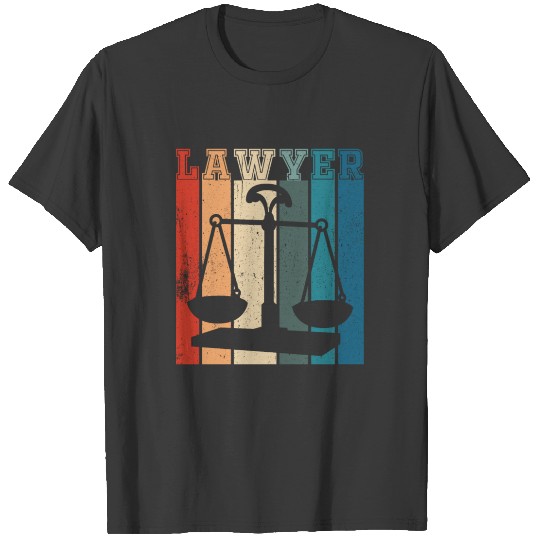 Discover Lawyer and the scales of justice T-shirt