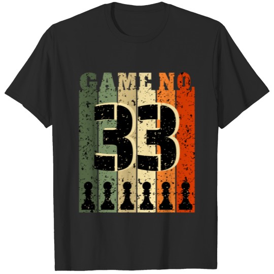 Discover 33 Years Old Chess Gift T-shirt