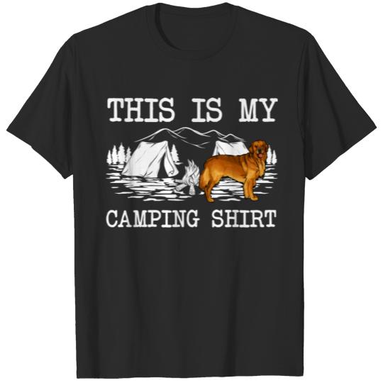 Discover Campfire Golden Retriever Dog This Is My Camping T-shirt