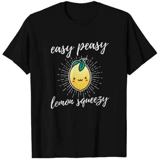 Easy Peasy Lemon Squeezy Cute Kawaii Lemon T-shirt