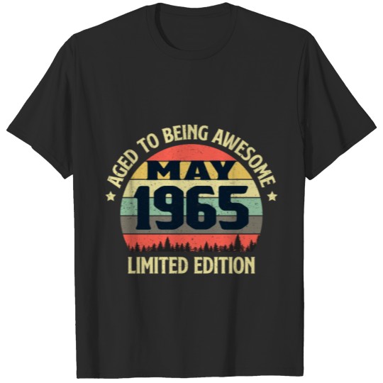 Discover Beautiful Vintage Awesome since May 1965 T-shirt