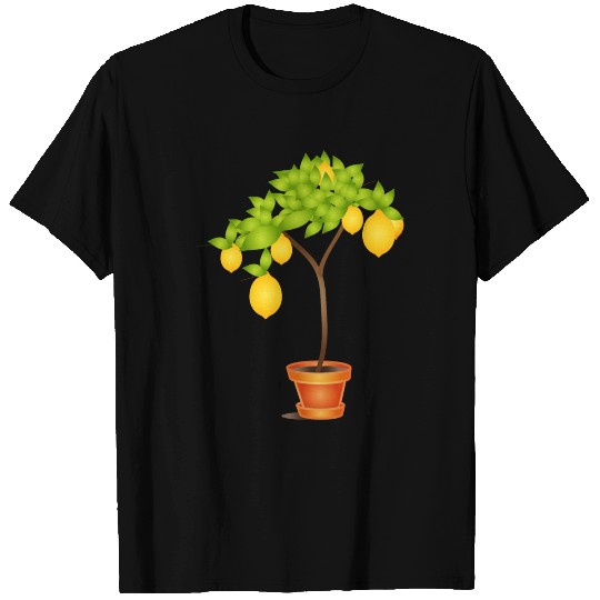 beautiful Mediterranean lemon tree with lemons T-shirt