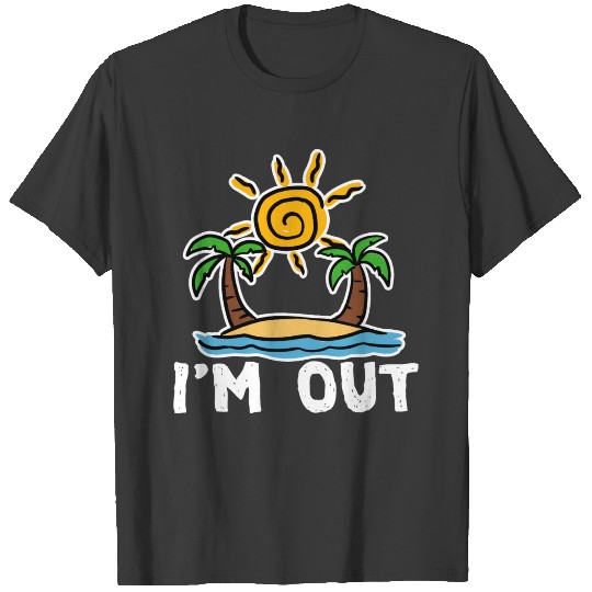 Sun Palm Trees Holiday Beach Vacation Saying T-shirt