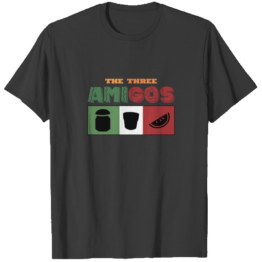 Cinco De Mayo Three Amigos Salt Tequila Lime Gifts T-shirt