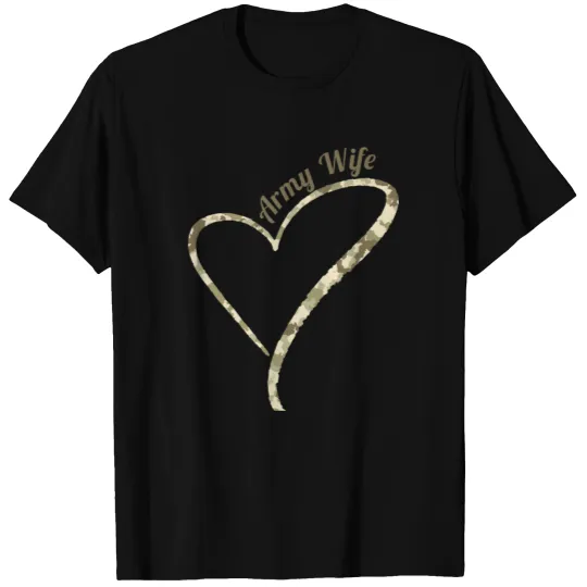Army Wife Army Camouflage T-shirt