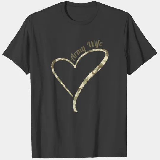 Army Wife Army Camouflage T-shirt