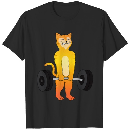 Discover Cat Deadlift Shirt Powerlifting Kitty Tee T-shirt