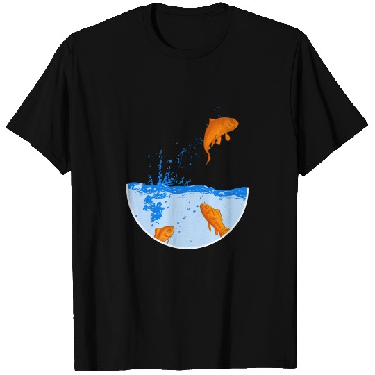 A yellow jumping fish T-shirt