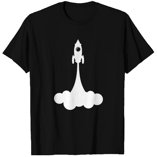Space universe planet astronaut rocket shuttle T-shirt
