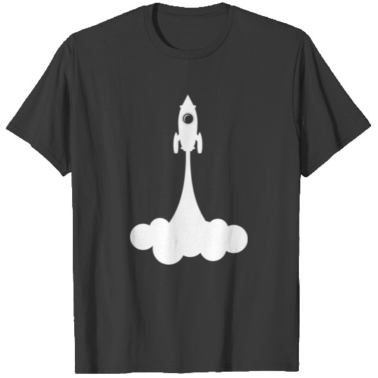 Space universe planet astronaut rocket shuttle T-shirt