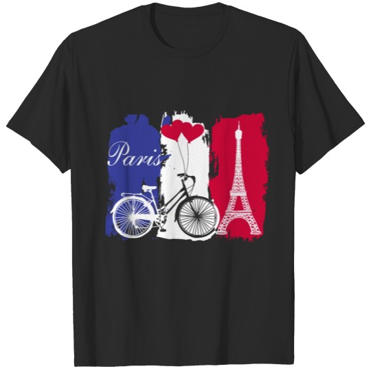 Discover Paris France Eiffel Tower City Traveling Heart Cyc T-shirt