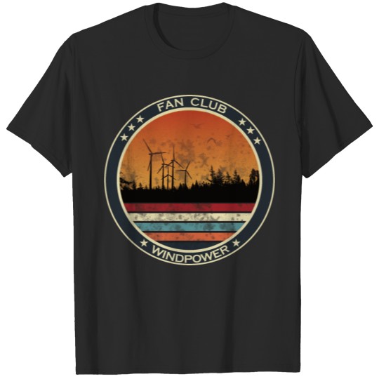 Discover Wind power fan club - renewable energy T-shirt