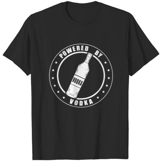 Discover Powered By Vodka | Vodka Lover Gift T-shirt