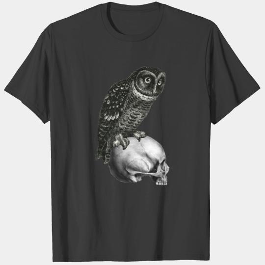 Gothik raven goth skull death skull goth punk dark T-shirt