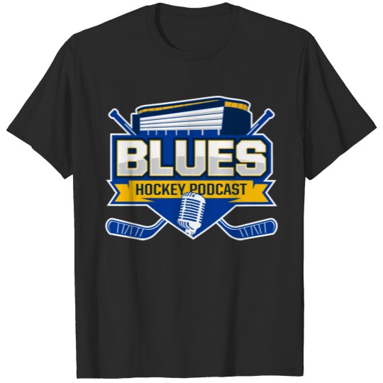 Discover Blues Hockey Podcast Logo T-shirt