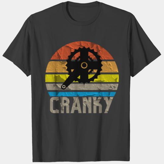 Trendy Cranky Cool Cycling and Bicycling T-shirt