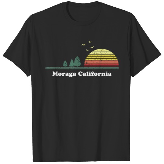 Discover Vintage Moraga California Sunset Print T-shirt