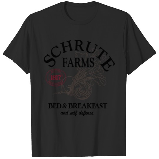 The Office Schrute Farms Large Label T-shirt