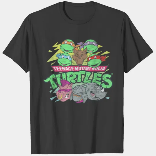 age Mutant Ninja Turtles Retro Cast T-shirt