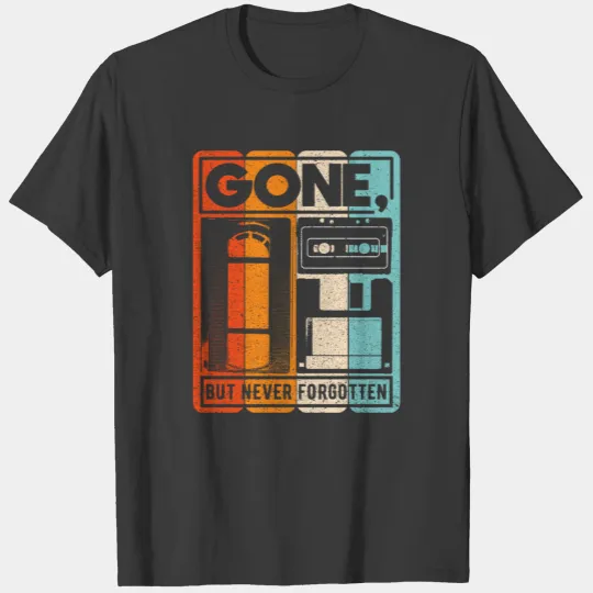 Discover Never Forget Floppy Disk - 70s 80s 90s Vintage T-shirt