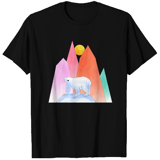 Geometric Polar Bear T-shirt