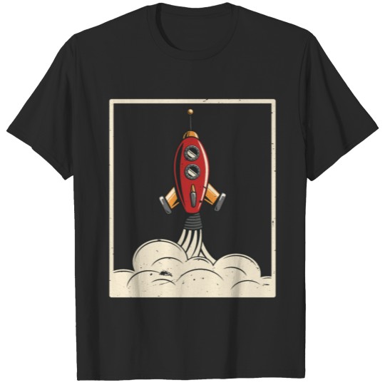 Rocket Space Retro T-shirt