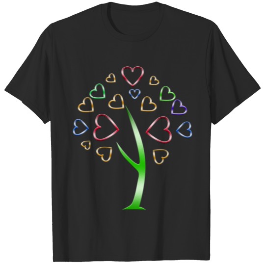 Discover Valentine Tree of Hearts T-shirt
