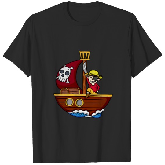 Pirate Children's Birthday Gift Boat T-shirt