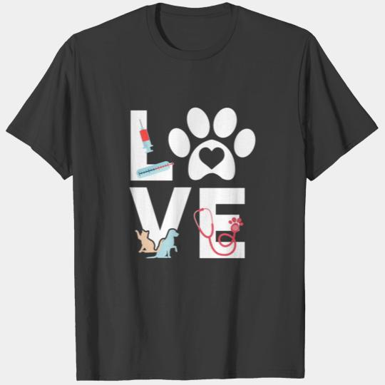 Veterinarian Love Funny Veterinary Graduate design T-shirt