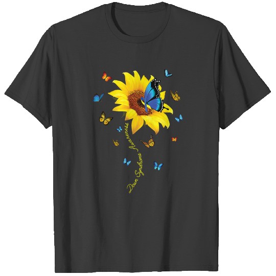 Down Syndrome Awareness Sunflower Butterfly For T-shirt