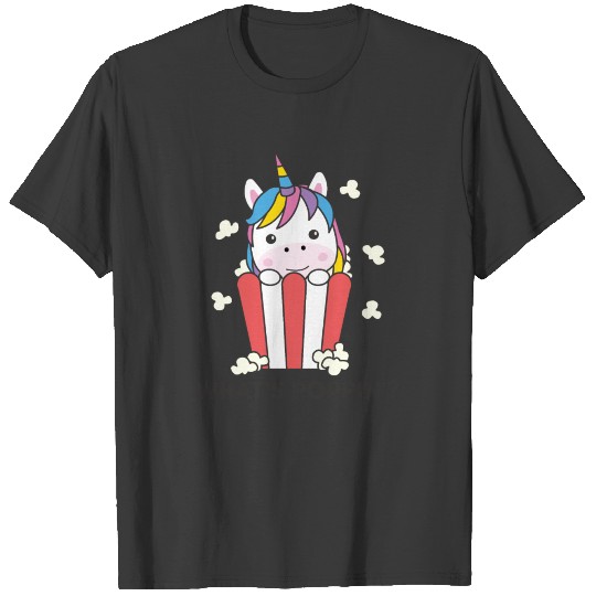 Unicorn Popcorn Whats Poppin Funny T-shirt
