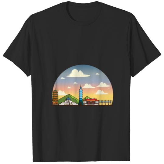 Discover City Taipei Skyline T-shirt