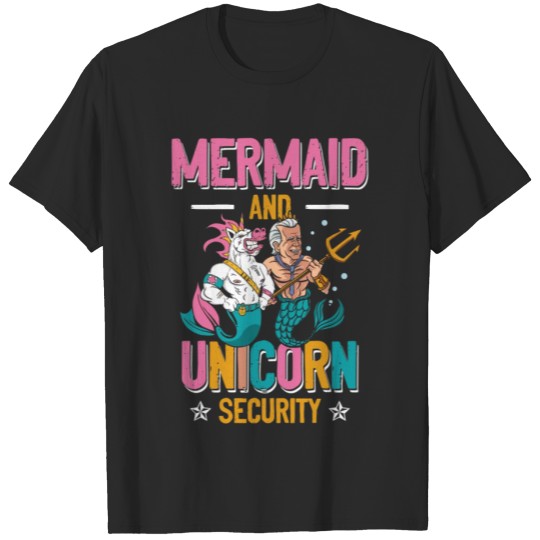 Discover Mermaid Security - Merman Mermaid Costume Party T-shirt