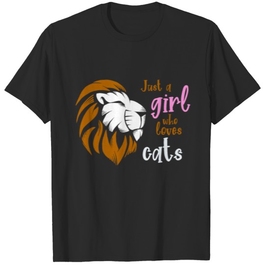 Discover Just A Girl Who Loves Cats - Leo T-shirt
