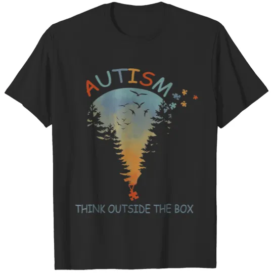 Discover hink Outside he Box Autism Awareness Gifts T-shirt
