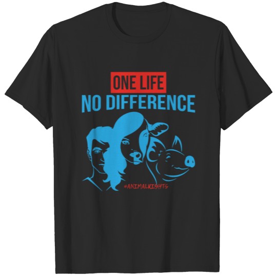 Discover One life no difference gift plants vegan T-shirt