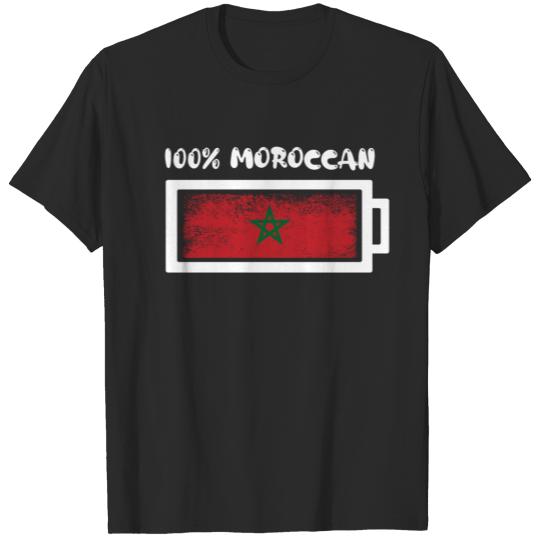 Discover 100 Percent Moroccan Flag T-shirt