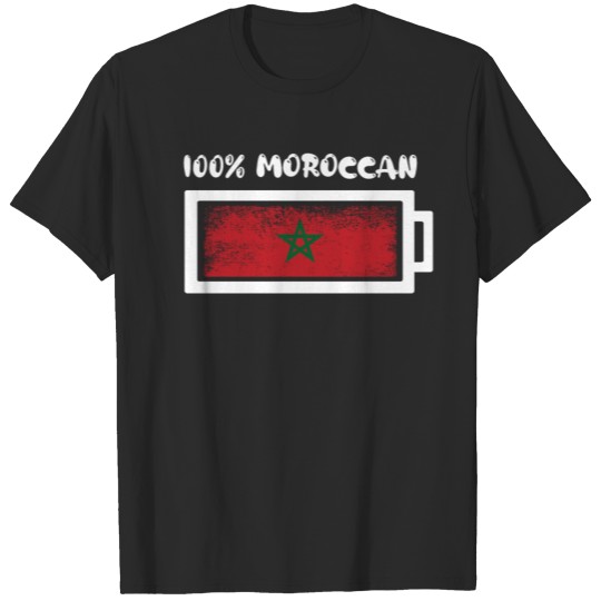 Discover 100 Percent Moroccan Flag T-shirt