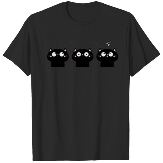 Discover cat icon set cute adorable meow cartoon T-shirt