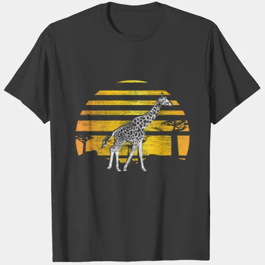 Giraffe wildlife gift idea T-shirt