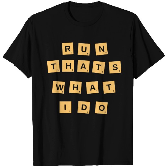 Yellow Scrabble Run T-shirt