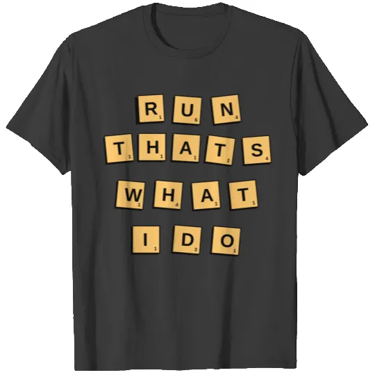Yellow Scrabble Run T-shirt