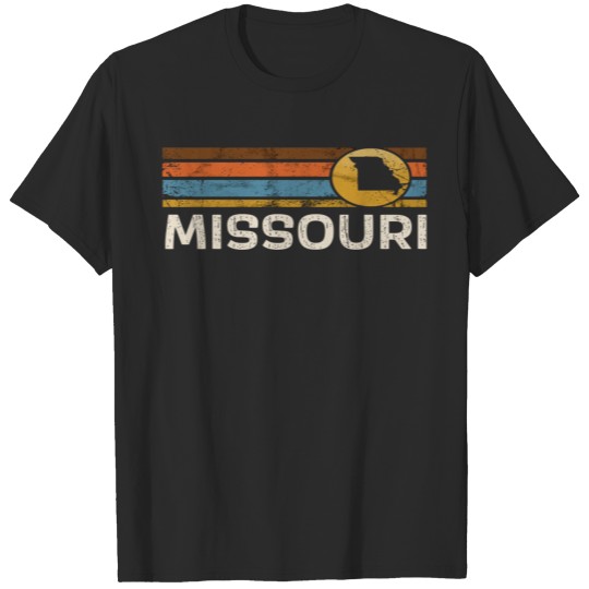 Discover Graphic Tee Missouri Us State Map Vintage Retro St T-shirt