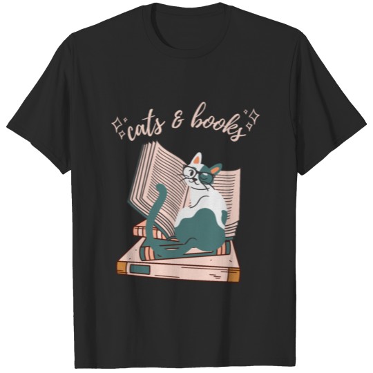 Discover cats and books T-shirt