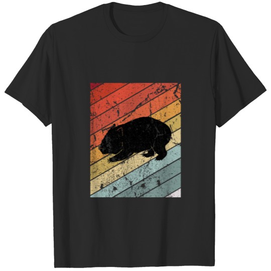 Retro Wombat Gift T-shirt