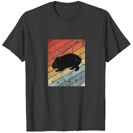 Retro Wombat Gift T-shirt