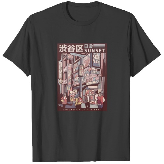 City Vibes Japan Vaporwave T-shirt